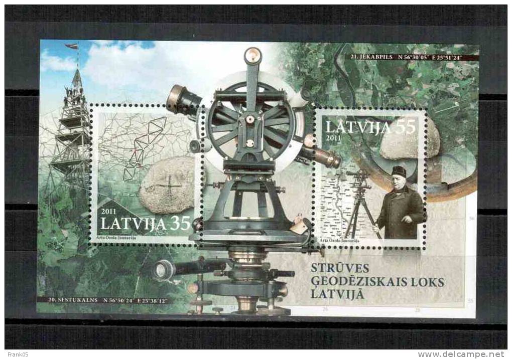 Lettland / Latvia / Lettonie 2011 Struve Geodetic Arc ** - UNESCO