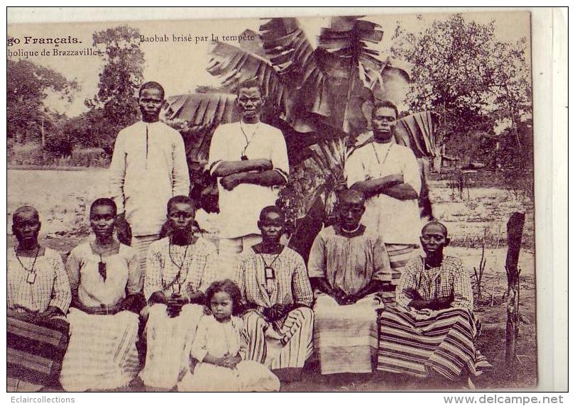 Afrique  Congo   Français    Brazzaville     Baobab Brisé Par La Tempête ( Groupe De Congolais) - Brazzaville