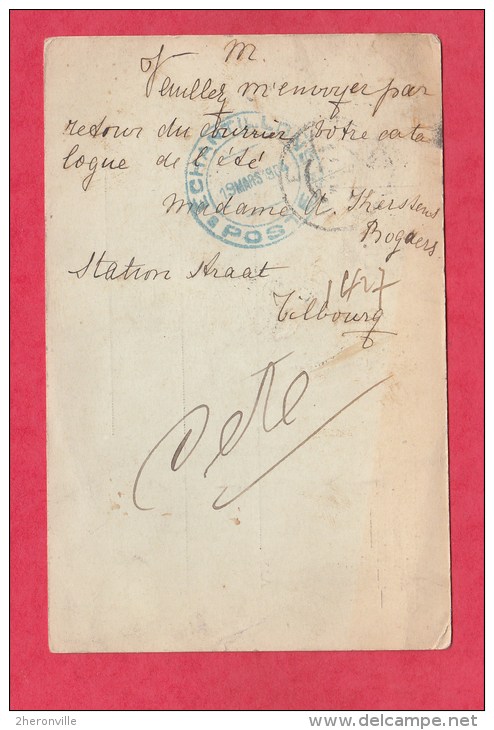 CPA - TILBURG - Gebr. KERSTENS , Wijnhandel - 1904 - Cachet Echantillons De Poste - Tilburg