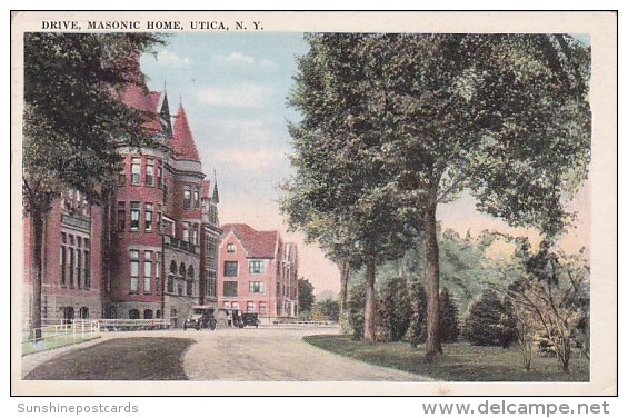 New York Utica Drive Masonic Home 1921 - Utica