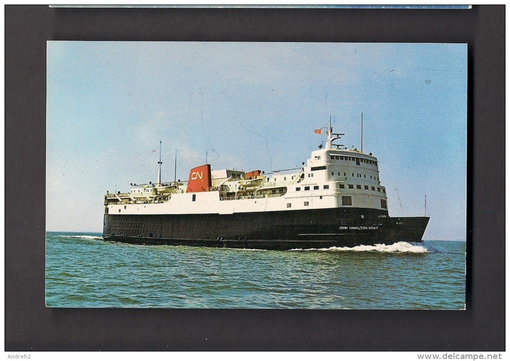 BATEAUX - SHIPS - FERRY - M.V.S. JOHN HAMILTON GREY - CAPE TORMENTINE NEW BRUNSWICK TO PORT BORDEN PEI - C.N.R. RAILWAYS - Ferries