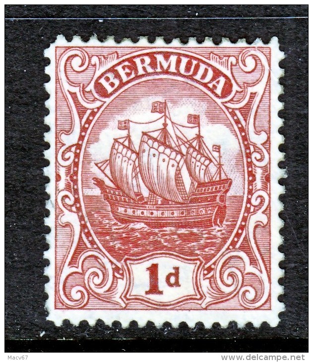 Bermuda 83   *  Type III  Wmk 4   1922-34 Issue - Bermuda
