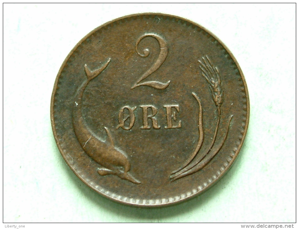 1874 - 2 ORE / KM 793.1 ( For Grade, Please See Photo ) !! - Danemark