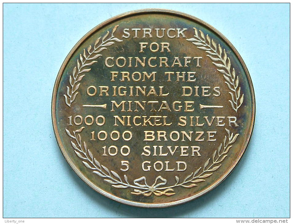 Long Live The President Medal ( George Washington ) Bronze Proof 38 Mm/20 Gr. 1/1000 ( For Grade, Please See Photo ) !! - Other & Unclassified