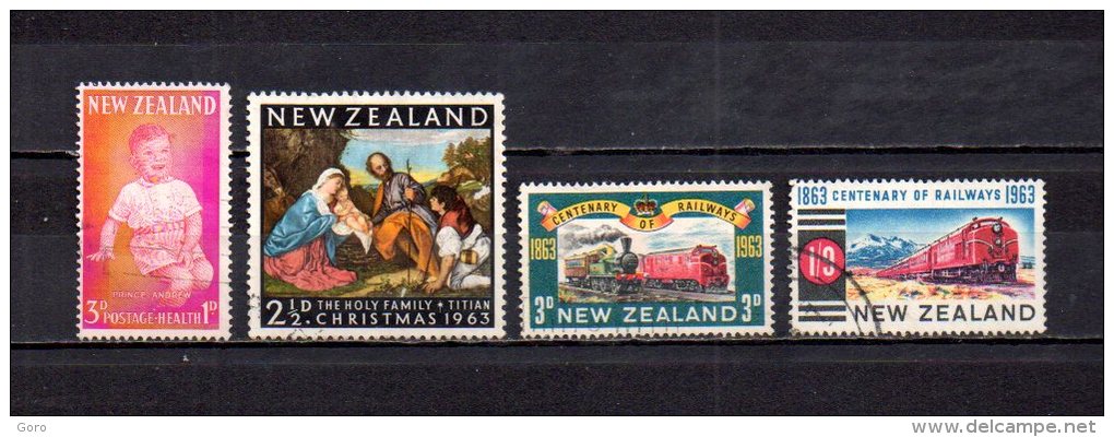 Nueva Zelanda   1963  .-   Y&T Nº   415 - 416 - 417/418 - Used Stamps