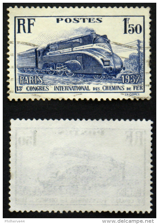 N° 340 13° CONGRES DES CHEMINS DE FER Oblit TB Cote 8,5€ - Gebruikt