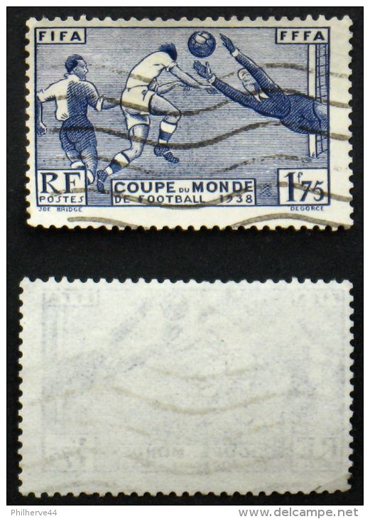 N° 396 COUPE DU MONDE FOOTBALL 1938 TB Oblit  Cote 15€ - Gebruikt