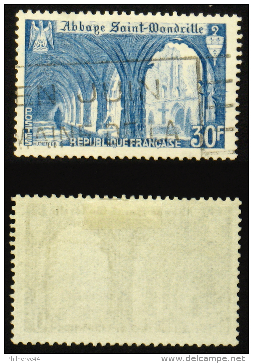 N° 888 30F Abbaye St Wandrille Oblit époque Cote 5€ - Used Stamps