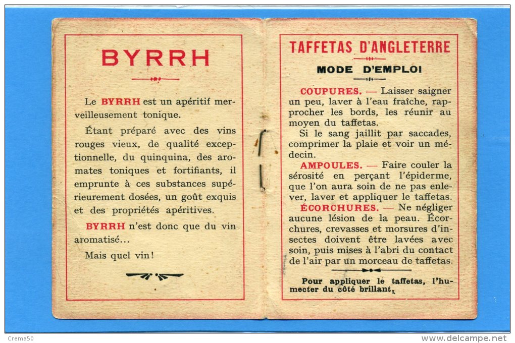 Petit Dépliant BYRRH - Publicités