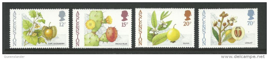 1987 Edible Bush Fruits  Set Of  4  MUH Full Gum On Rear Scott  No´s 416/419  Nice Looking Set - Ascensione