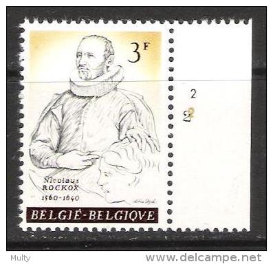 Belgie OCB 1174 (**) Met Plaatnummer 2. - 1961-1970