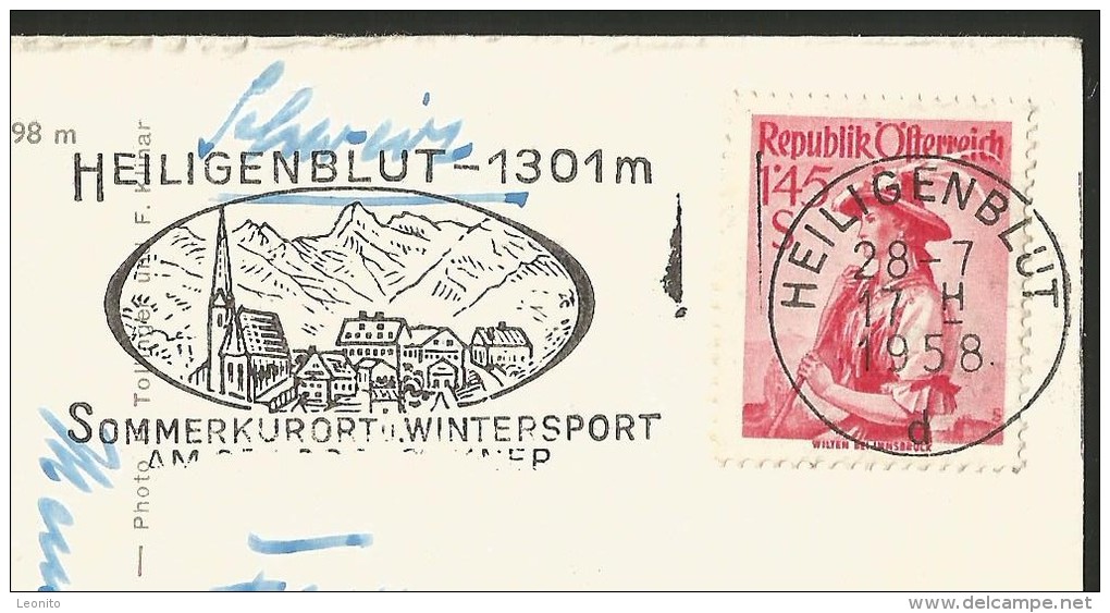 HEILIGENBLUT Kärnten Hotel Franz-Josef-Haus Grossglockner 1958 - Heiligenblut