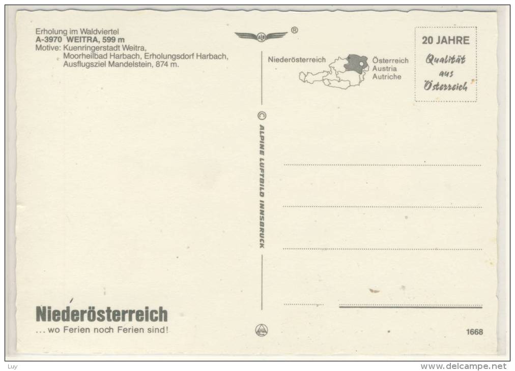 WEITRA Und Umgebung -  Mehrbildkarte - Weitra