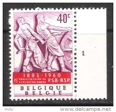 Belgie OCB 1131 (**) Met Plaatnummer 1. - ....-1960