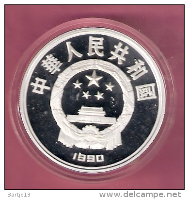 CHINA 10 YUAN 1990 AG PROOF OLYMPICS PLATFORM DIVING - Other - Asia
