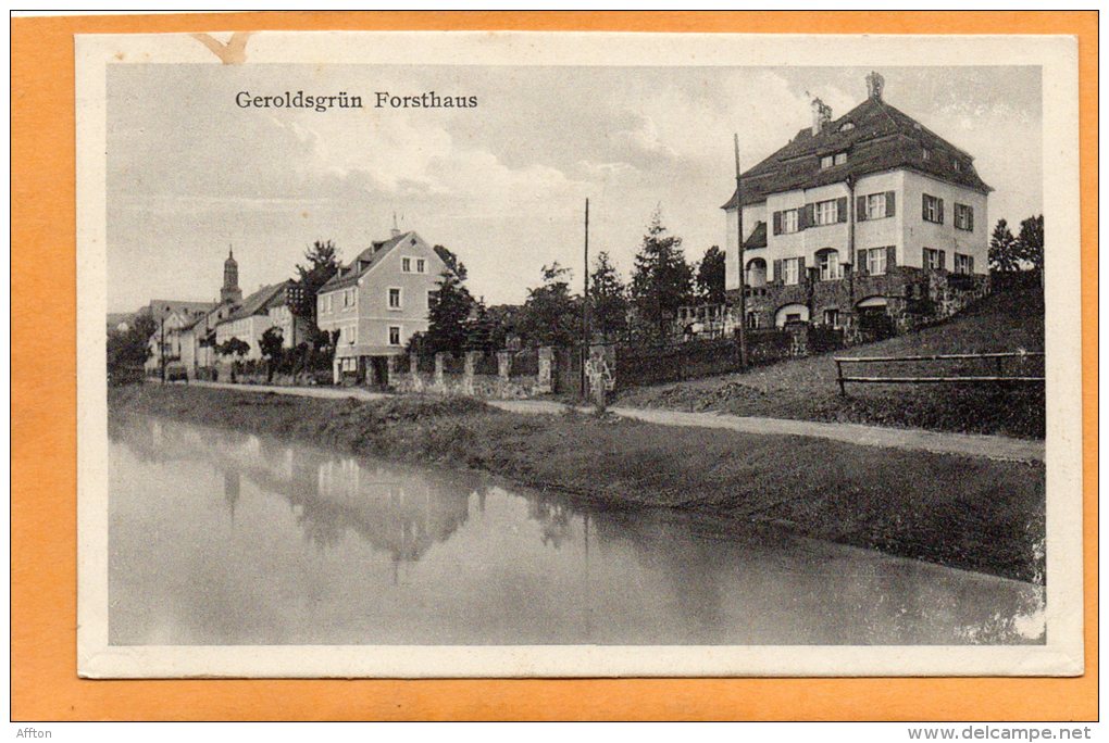 Geroldsgrun Fosthaus 1910 Postcard - Hof