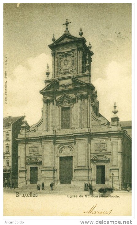 Bruxelles - Eglise De St Josse-ten-Noode - Carte Précurseur 1905 ! - St-Josse-ten-Noode - St-Joost-ten-Node
