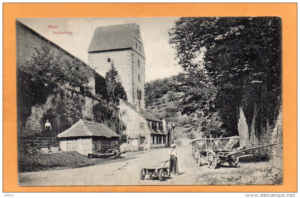 Schwabisch Hall Schiedweg 1905 Postcard - Schwaebisch Hall