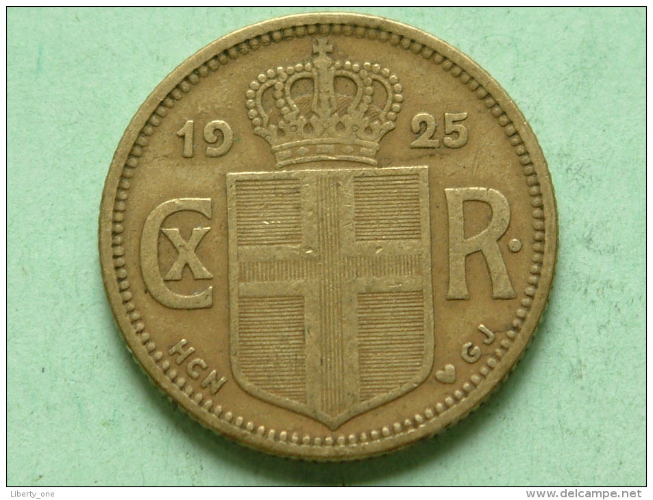 1925 HCN GJ - 1 KRONA / KM 3.1 ( For Grade, Please See Photo ) ! - Iceland