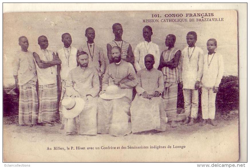 Afrique Congo Français    Brazzaville   Loango   M.Hivet  Séminaristes - Brazzaville