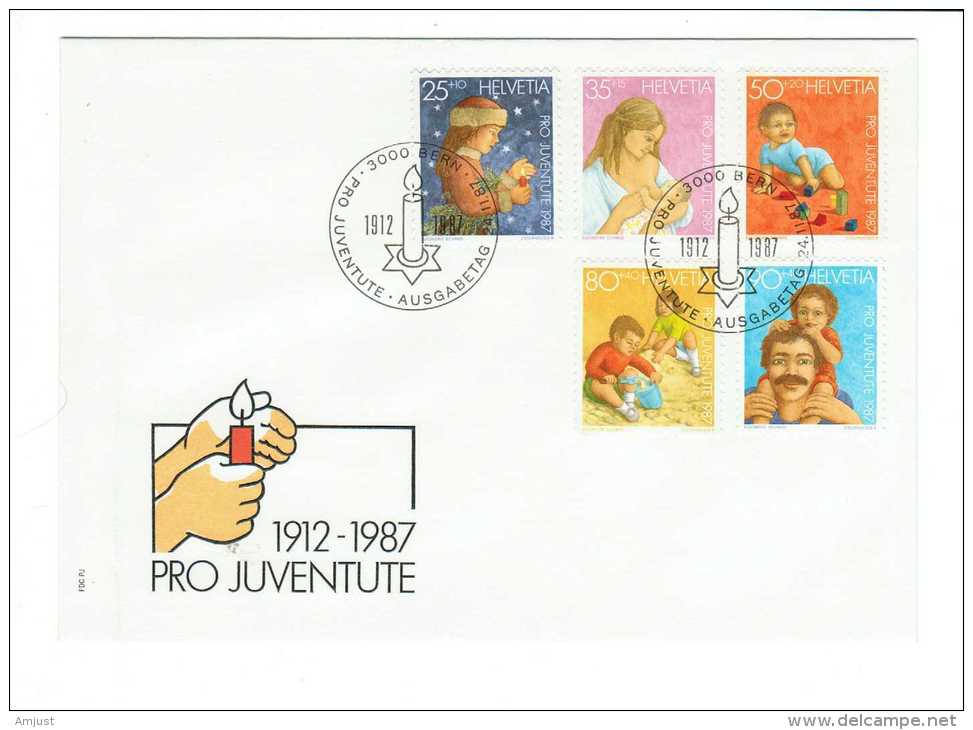 Suisse // Pro- Juventute / FDC / Lettre 1er Jour 1987 - Lettres & Documents