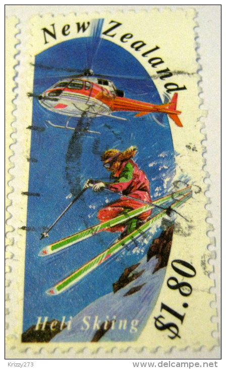 New Zealand 1994 Tourism Heli Skiing $1.80 - Used - Oblitérés