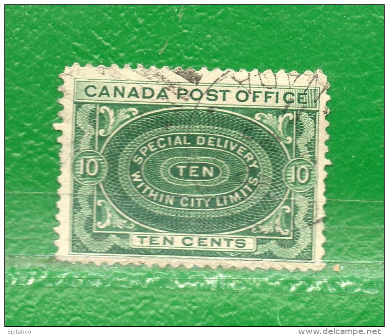 23 CANADA 1898- "Special Delivery Within  City Limits" V.F 10 C. ENTREGA  INMEDIATA. - Luftpost-Express