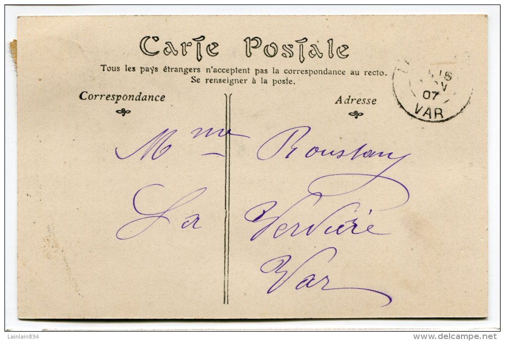 - RIANS  - Rue Arabe, En 1907, Peu Courante, écrite, Paris, TBE, Scans. - Rians
