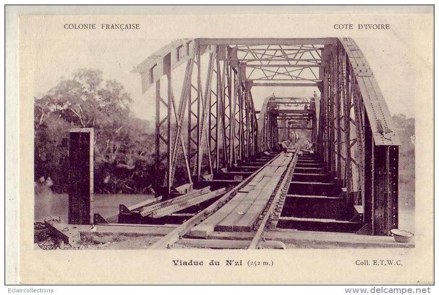 Afrique   Cote D'Ivoire     Viaduc Du N'Zi    Entrée Du Pont - Côte-d'Ivoire