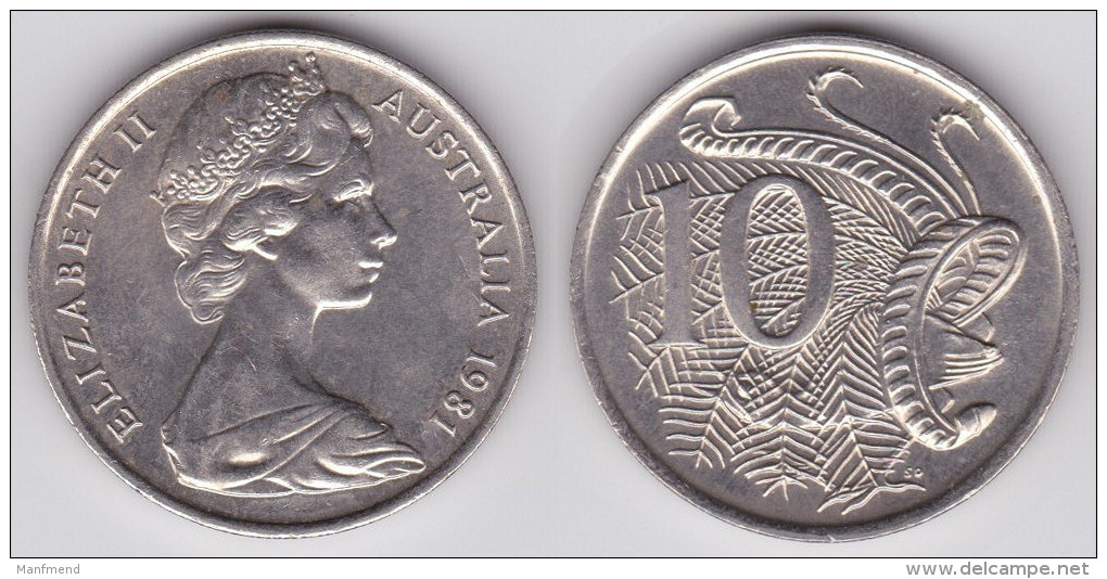 Australia - 10 Cents - 1975 - P 65 - VF - 10 Cents