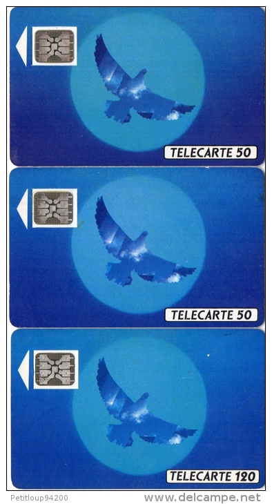 TELECARTES  L'OISEAU BLEU 50 Unités/120 Unité ( F134B 520/F134B 540/F135B 510 )  (lot De 3) - 1990