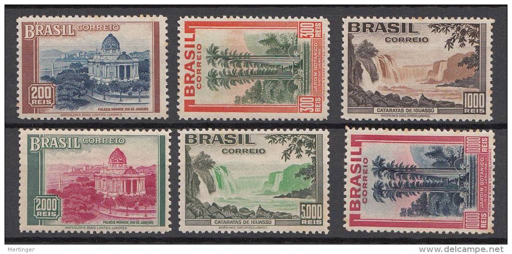 Brazil Brasilien Mi# 473-78 ** MNH Turistica 1937 - Unused Stamps