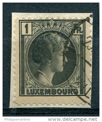 Luxembourg 1926-28 - YT 179 (o) Sur Fragment - Usati