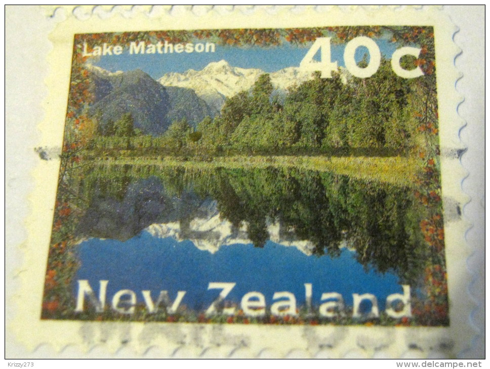 New Zealand 1996 Lake Matheson 40c - Used - Gebraucht