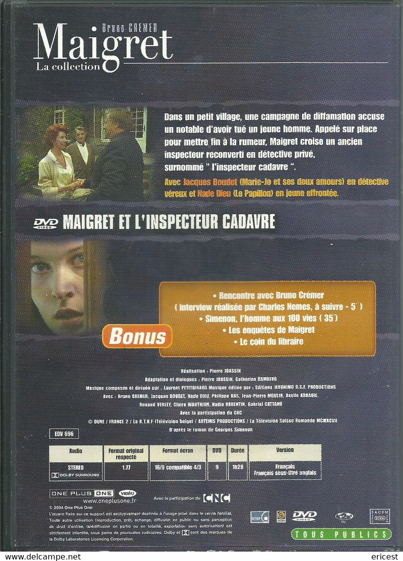 (-) MAIGRET ET L'INSPECTEUR CADAVRE - TV Shows & Series