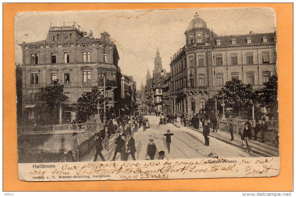 Heilbronn Kaiserstr 1905 Postcard - Heilbronn