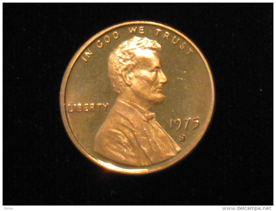 1975-S Proof Lincoln Cent - 1909-1958: Lincoln, Wheat Ears Reverse