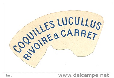 Chromo Publicitaire  - Pâtes  - Coquilles LUCULLUS De Chez Rivoire & Carret (b125) - Autres & Non Classés