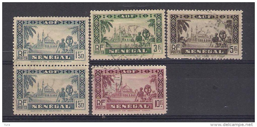 Senegal Y/T   Nr 131pair, 134/6  Mosque (a6p8) - Gebruikt