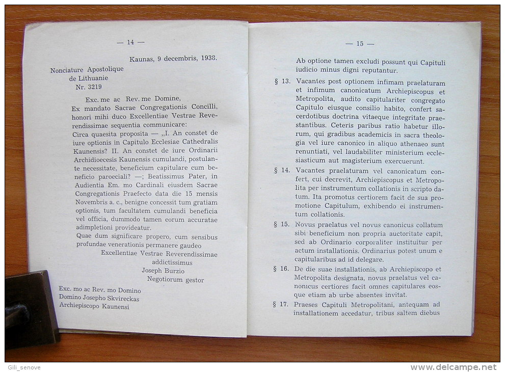 Lithuanian Book /Constitutiones 1939 - Old Books