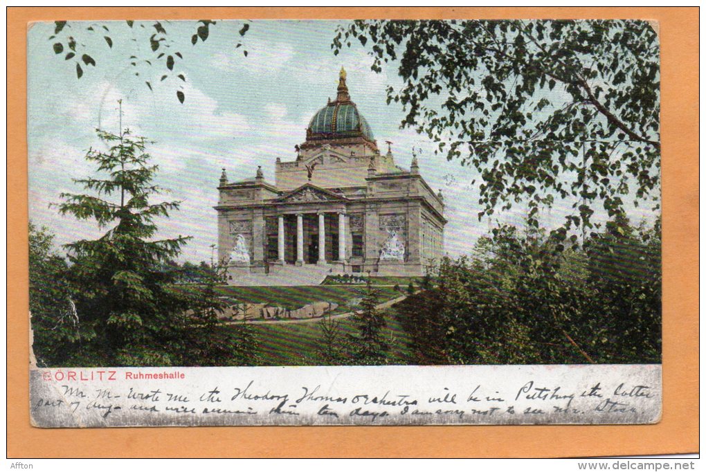 Gorlitz Ruhmeshalle 1905 Postcard - Görlitz