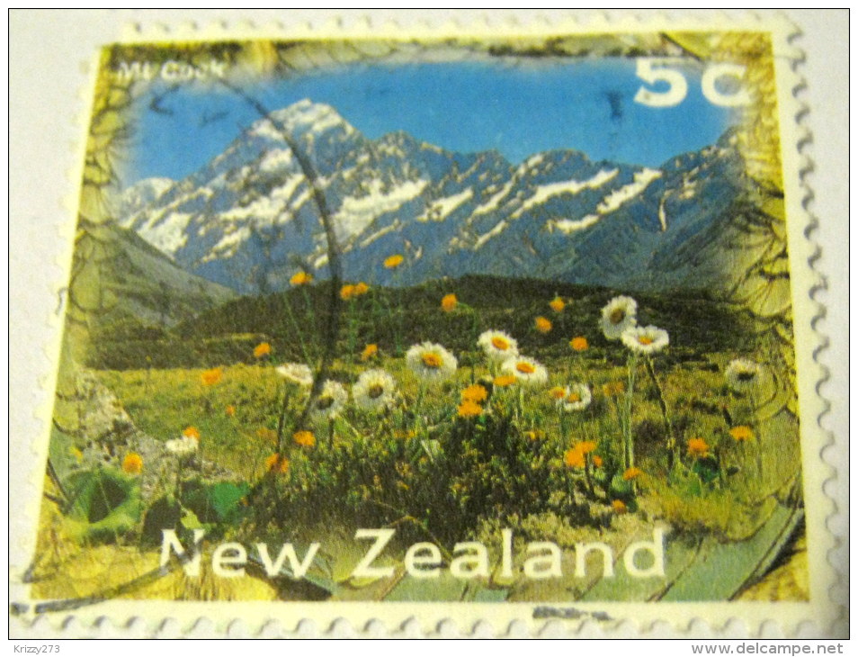 New Zealand 1995 Mountain Cook 5c - Used - Gebraucht