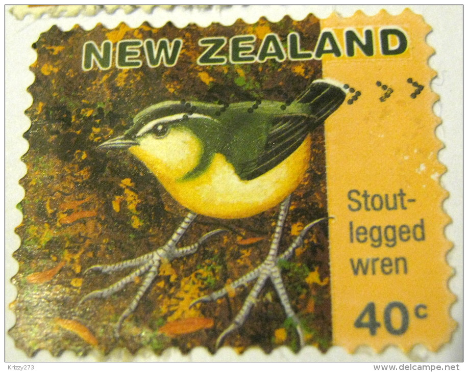 New Zealand 1996 Stout-Legged Wren 40c - Used - Gebraucht