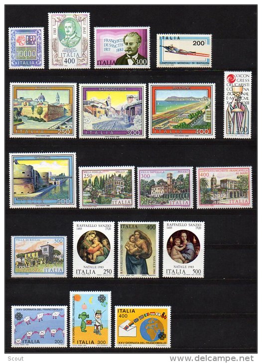 ITALIA – ITALY - ITALIE ANNATA 1983 44 Valori MNH ** - Années Complètes