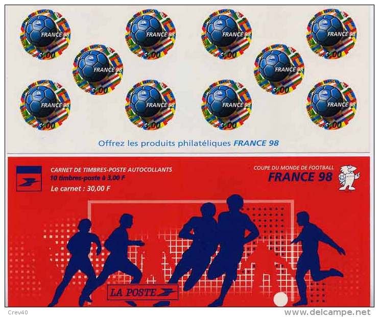 Carnet Neuf ** N° BC3140(Yvert) France 1998 - Coupe Du Monde De Football France 98 - Commemoratives