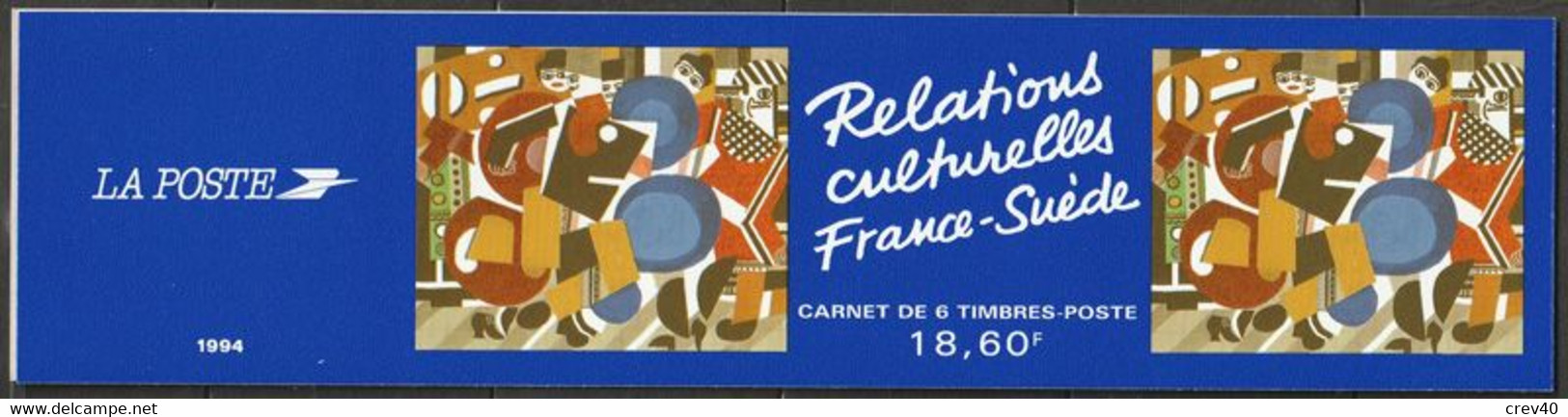 Carnet Neuf ** N° BC2872(Yvert) France 1994 - Relations Culturelles France-Suède - Conmemorativos