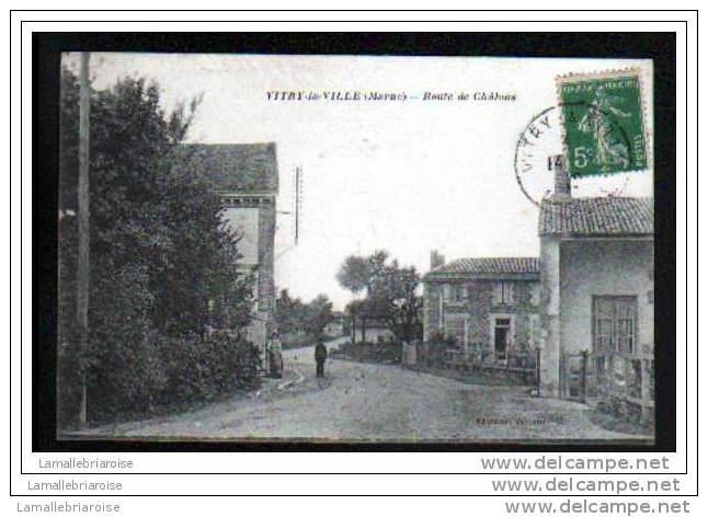 51 - VITRY LA VILLE - ROUTE DE CHALONS - Vitry-la-Ville