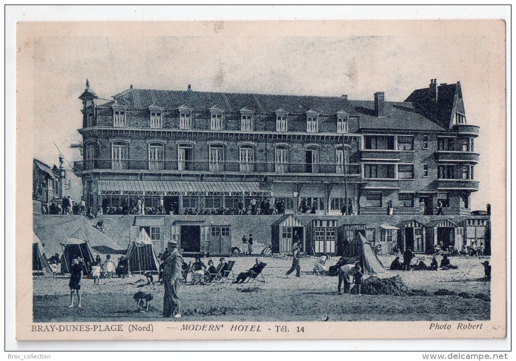 Bray-Dunes Plage, Modern´Hôtel, Tél. 14, Photo Robert - Autres & Non Classés