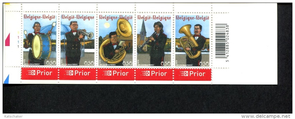 226097132 BELGIE  POSTFRIS MINT NEVER HINGED POSTFRISCH EINWANDFREI OCB B57 3459-3463 MUZIEK  PLA AT 1 - Unclassified