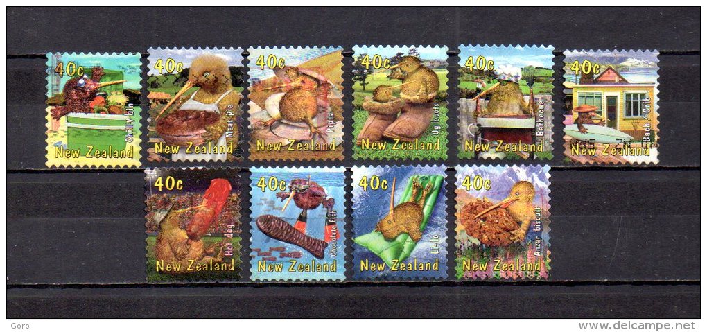 Nueva  Zelanda   2000  .-   Y&T Nº   1754/1763 - Used Stamps